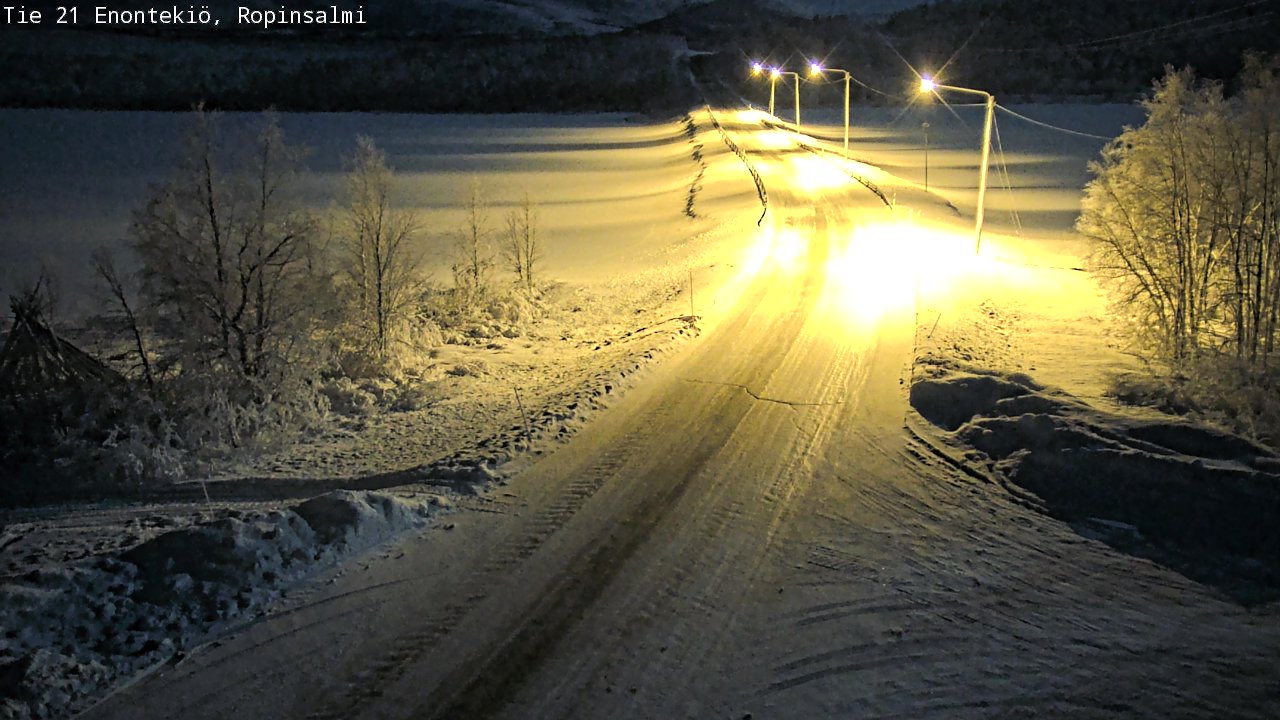 Kelikamerat Kuva Tie 21 Enontekiö, Ropinsalmi, Enontekiö, Lappi