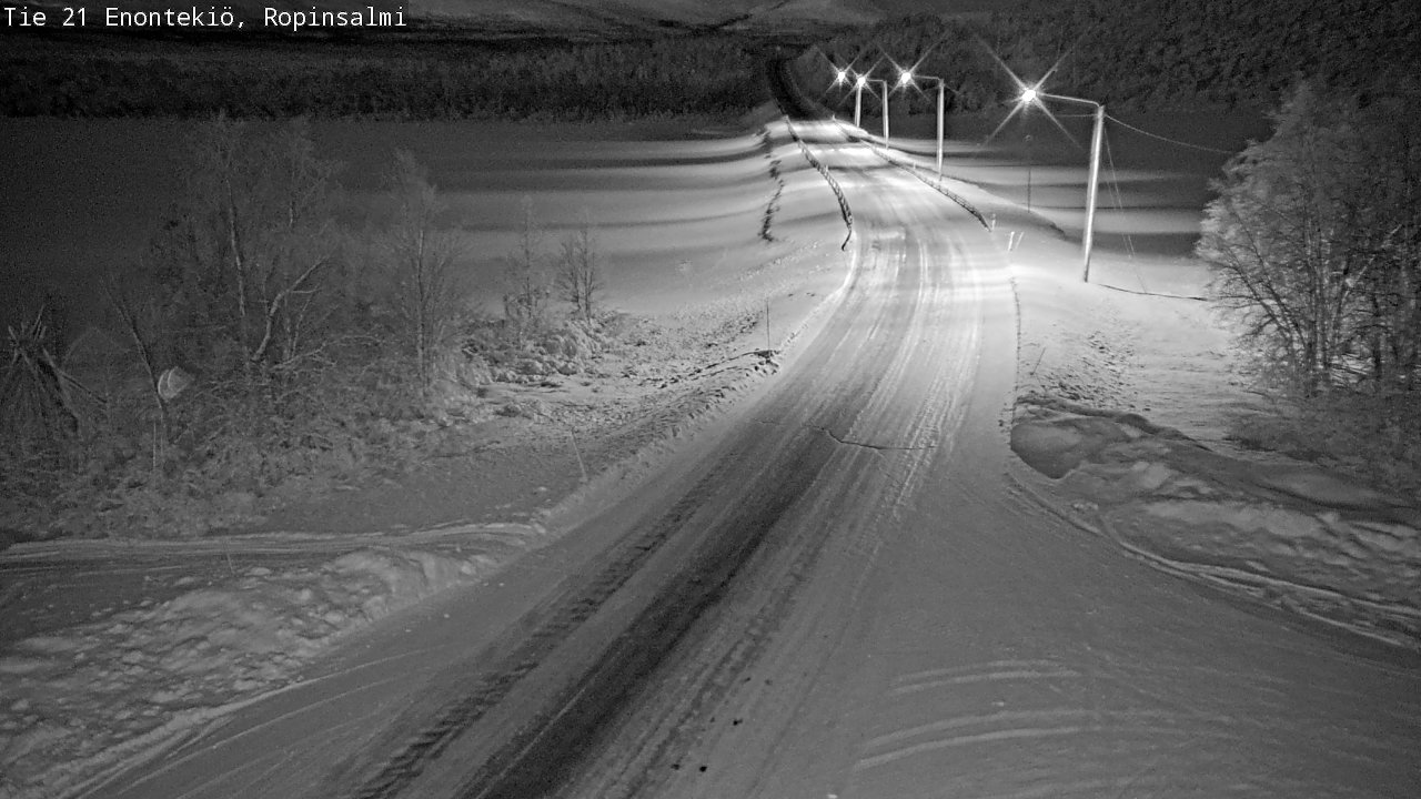 Kelikamerat Kuva Tie 21 Enontekiö, Ropinsalmi, Enontekiö, Lappi