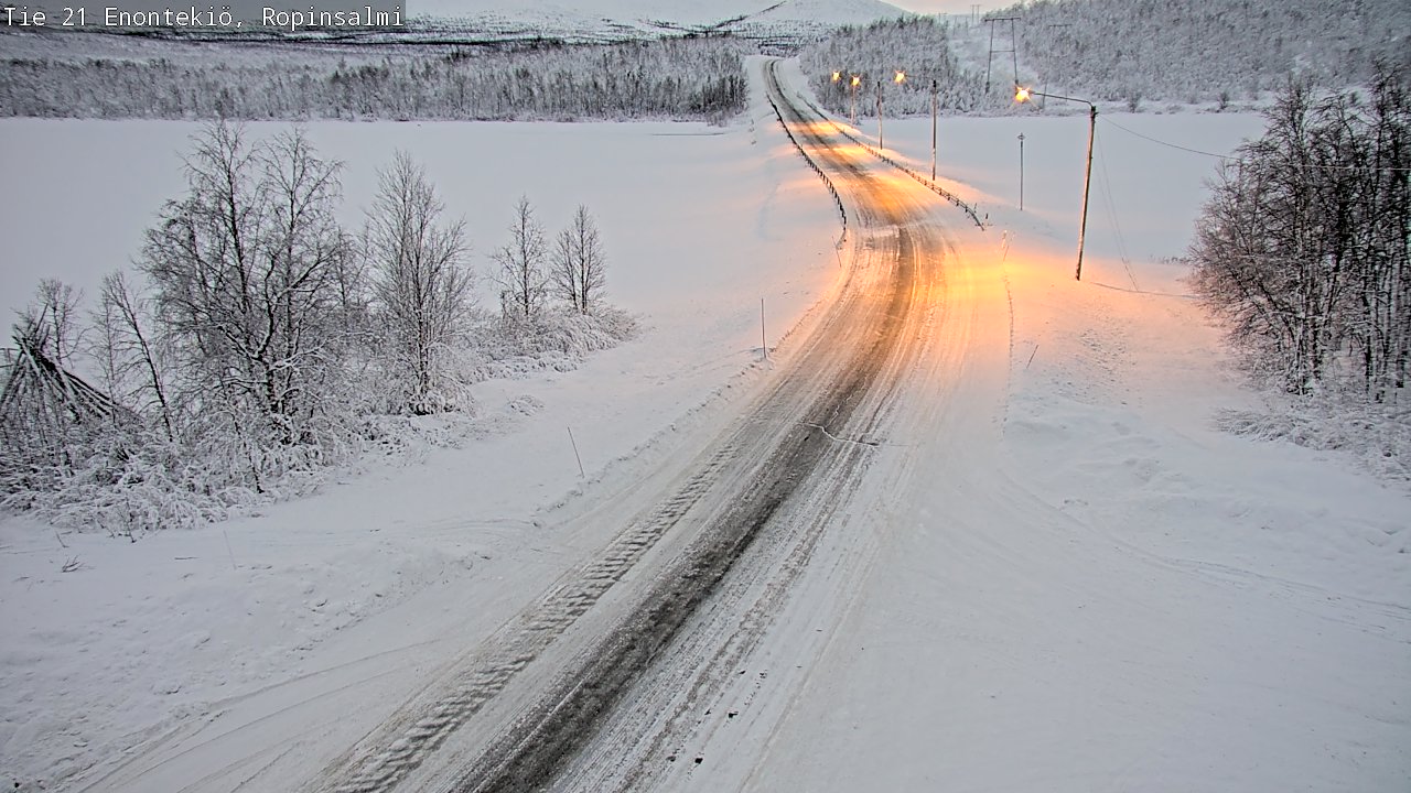 Kelikamerat Kuva Tie 21 Enontekiö, Ropinsalmi, Enontekiö, Lappi