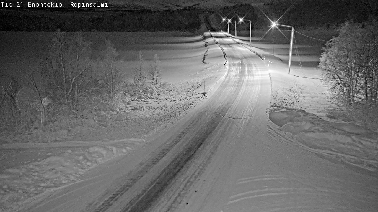 Kelikamerat Kuva Tie 21 Enontekiö, Ropinsalmi, Enontekiö, Lappi