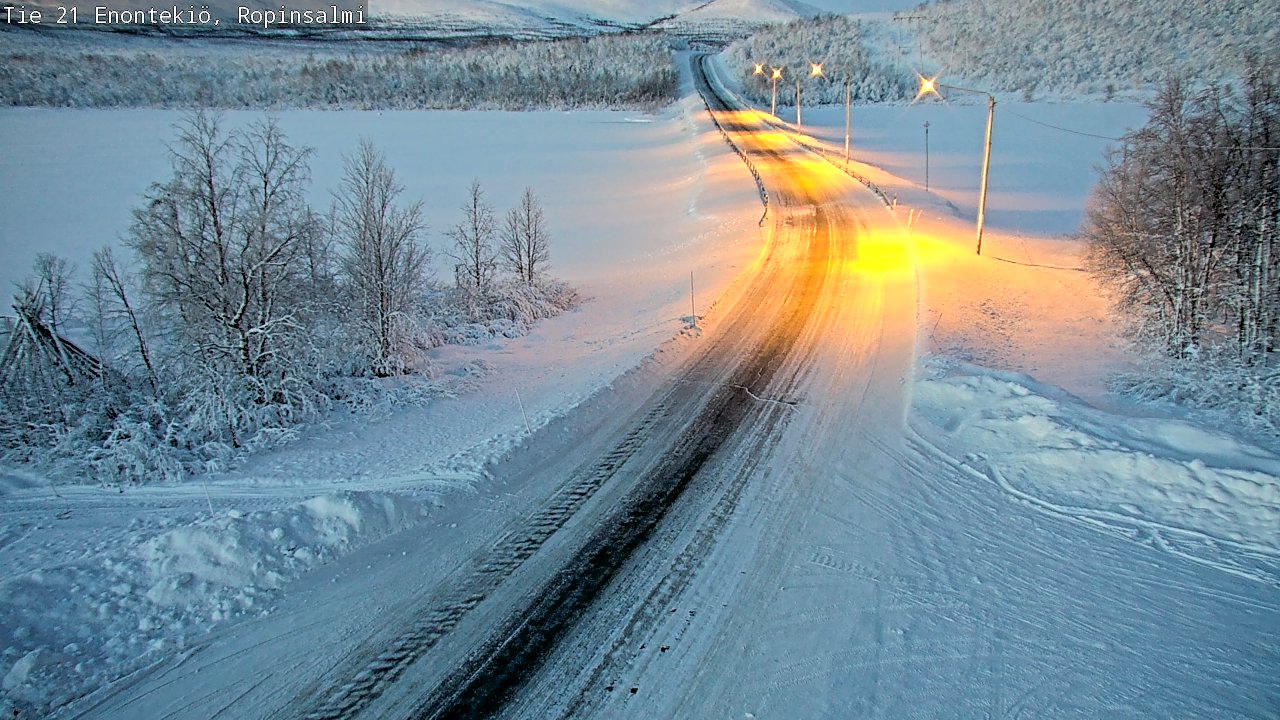 Kelikamerat Kuva Tie 21 Enontekiö, Ropinsalmi, Enontekiö, Lappi