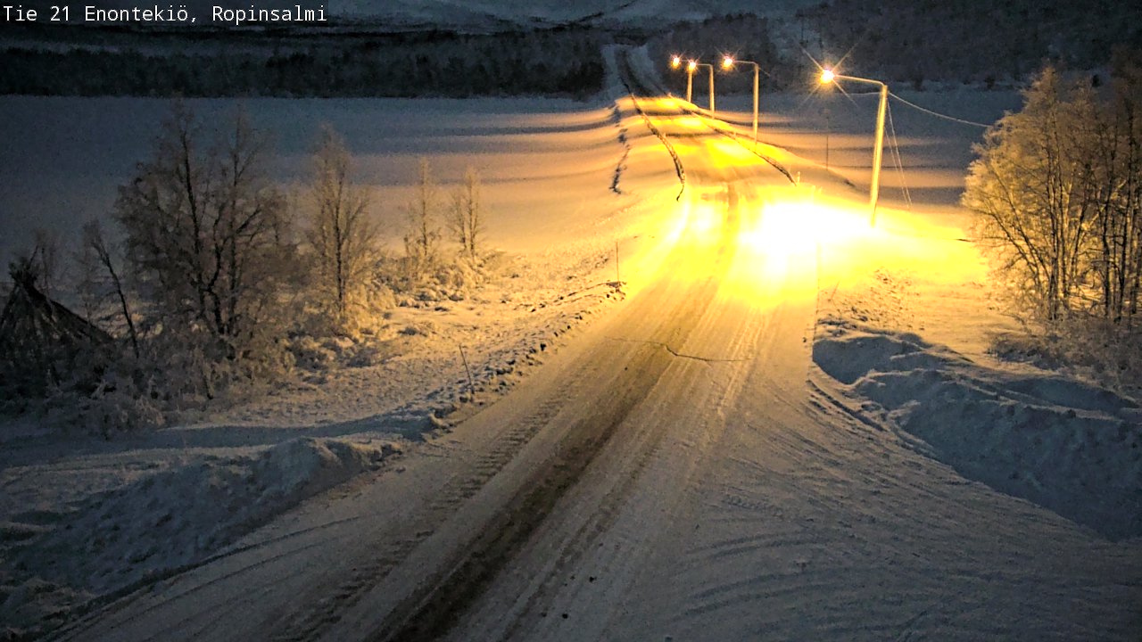 Kelikamerat Kuva Tie 21 Enontekiö, Ropinsalmi, Enontekiö, Lappi