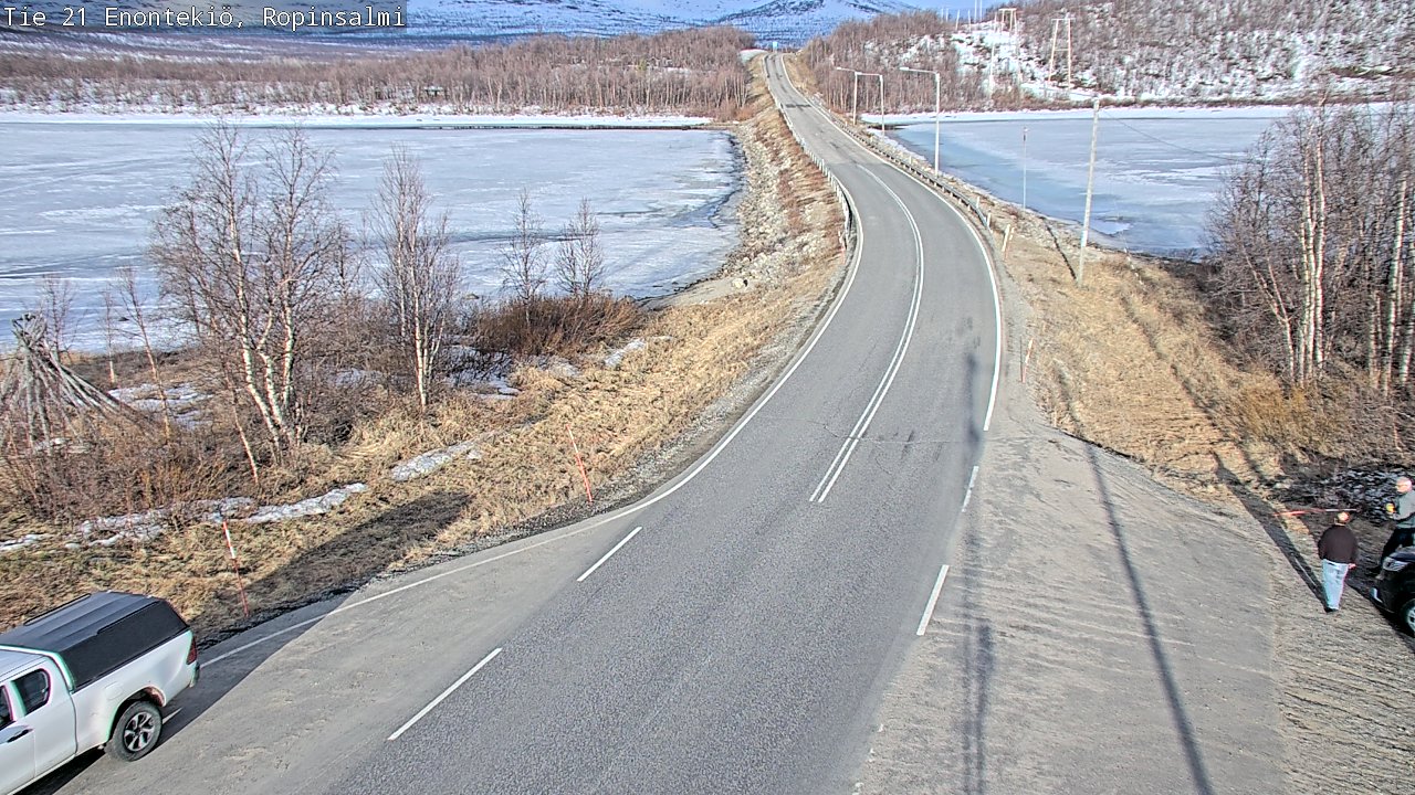 Weather Camera Image Road 21 Enontekiö, Ropinsalmi, Enontekiö, Lappi
