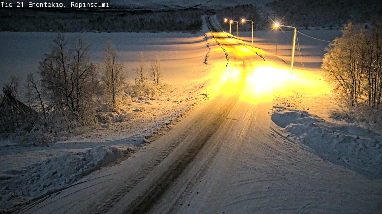 Kelikamerat Kuva Tie 21 Enontekiö, Ropinsalmi, Enontekiö, Lappi