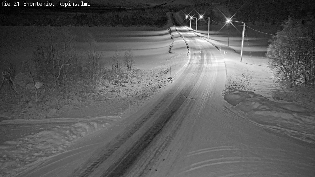 Kelikamerat Kuva Tie 21 Enontekiö, Ropinsalmi, Enontekiö, Lappi