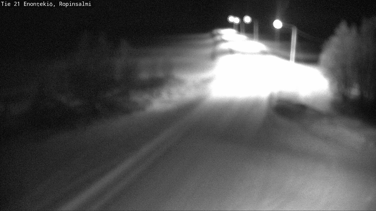 Weather Camera Image Väg 21 Enontekiö, Ropinsalmi, Enontekiö, Lappi