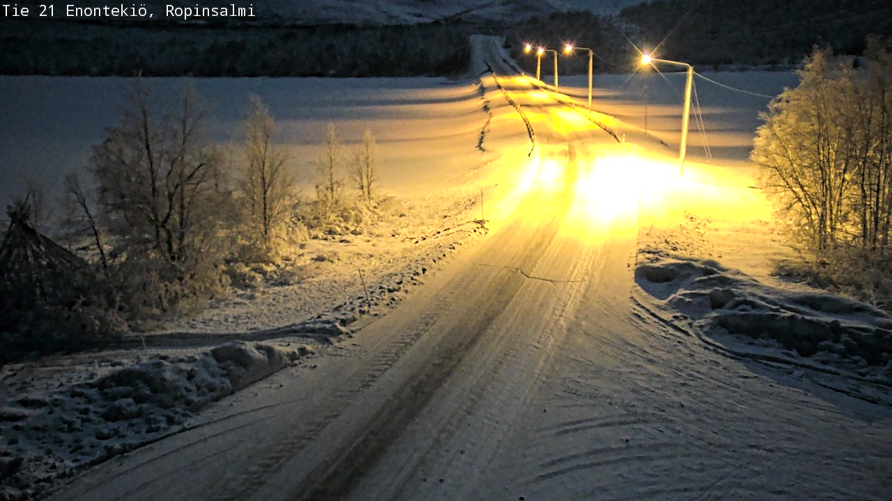 Kelikamerat Kuva Tie 21 Enontekiö, Ropinsalmi, Enontekiö, Lappi