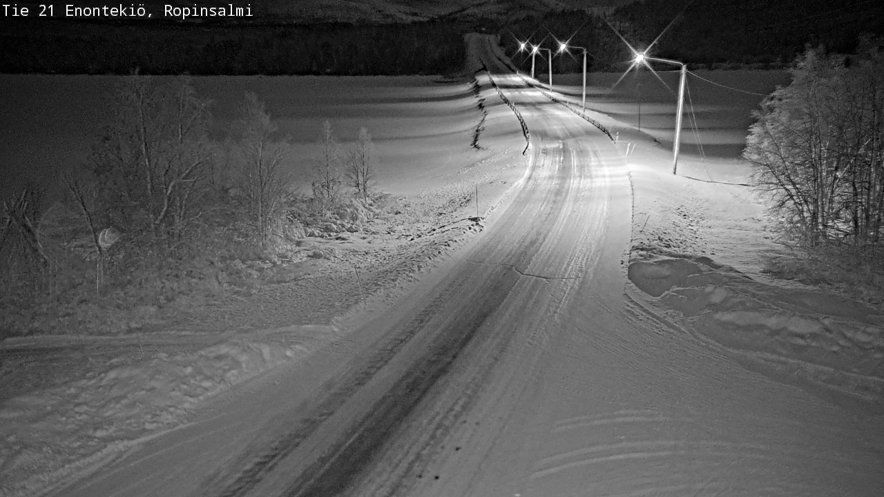 Kelikamerat Kuva Tie 21 Enontekiö, Ropinsalmi, Enontekiö, Lappi