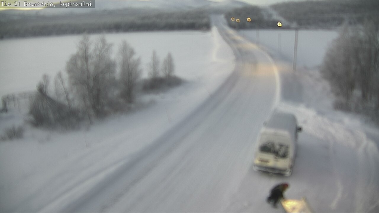 Weather Camera Image Väg 21 Enontekiö, Ropinsalmi, Enontekiö, Lappi