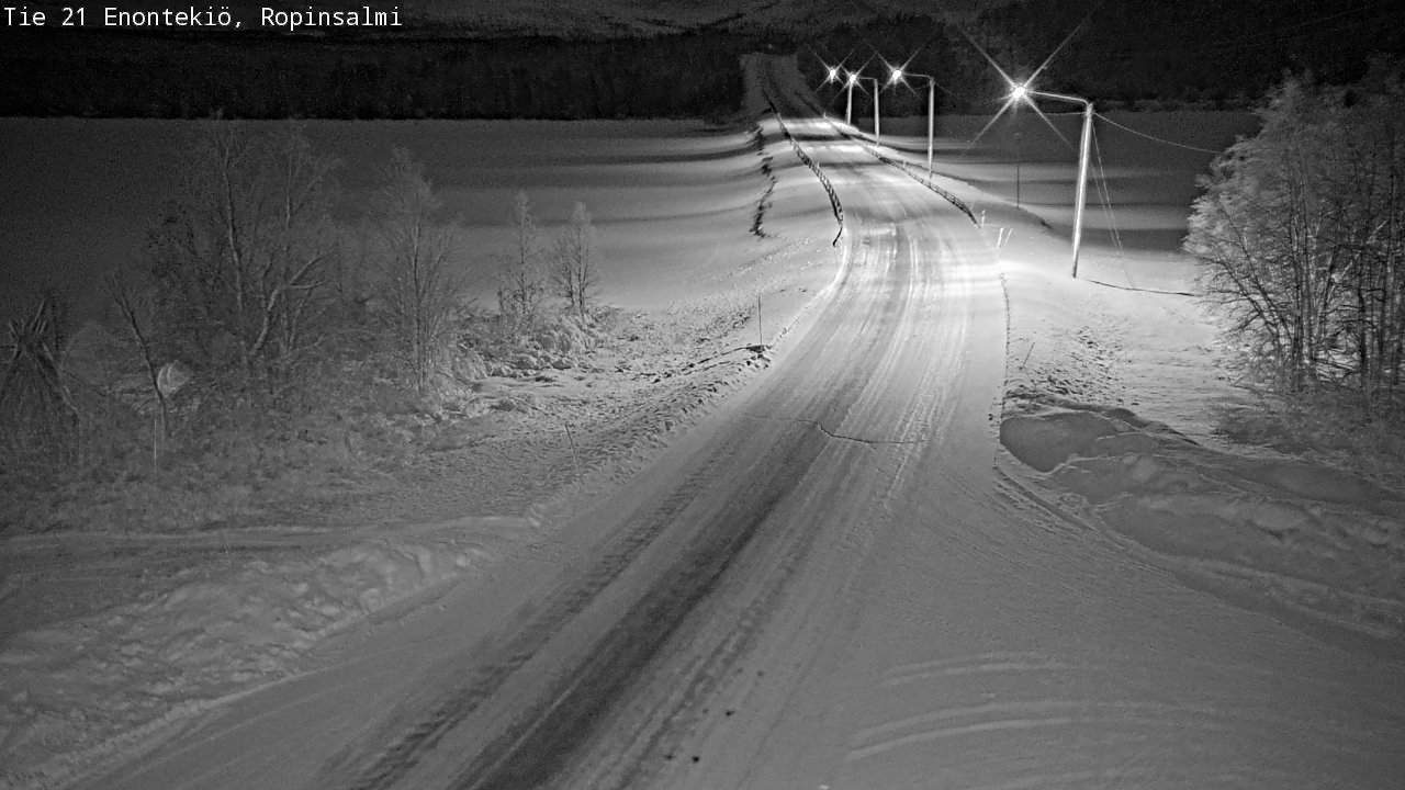 Kelikamerat Kuva Tie 21 Enontekiö, Ropinsalmi, Enontekiö, Lappi