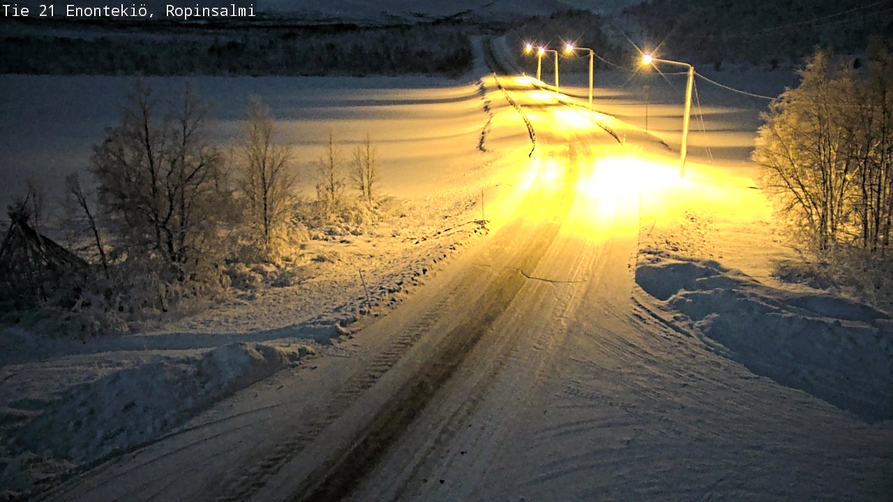 Kelikamerat Kuva Tie 21 Enontekiö, Ropinsalmi, Enontekiö, Lappi