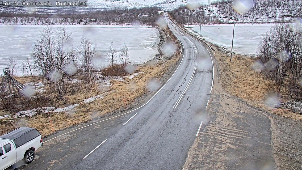 Weather Camera Image Väg 21 Enontekiö, Ropinsalmi, Enontekiö, Lappi