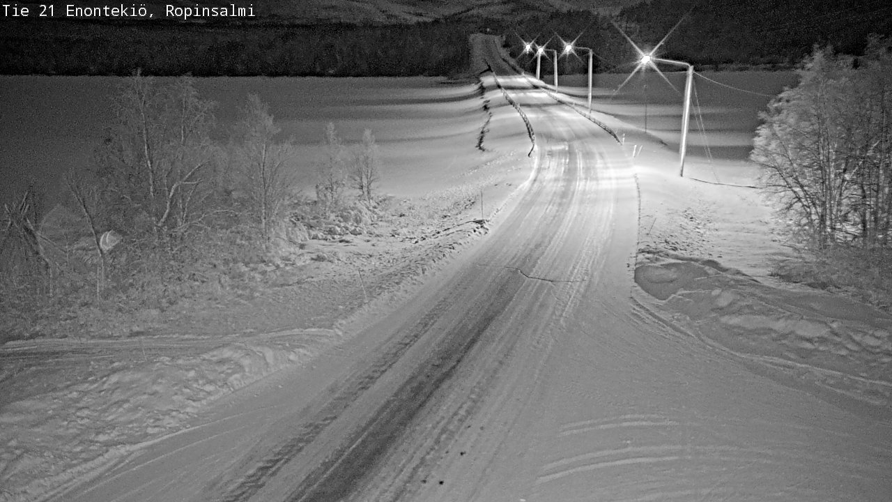 Kelikamerat Kuva Tie 21 Enontekiö, Ropinsalmi, Enontekiö, Lappi