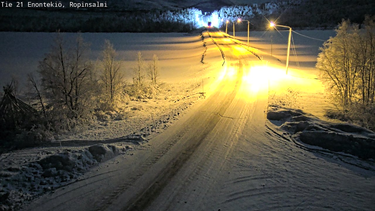 Kelikamerat Kuva Tie 21 Enontekiö, Ropinsalmi, Enontekiö, Lappi
