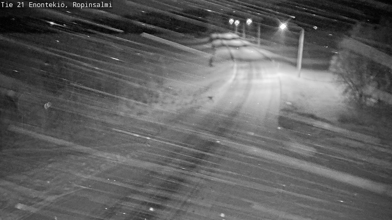 Weather Camera Image Väg 21 Enontekiö, Ropinsalmi, Enontekiö, Lappi