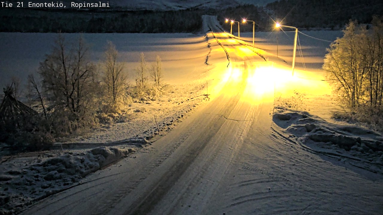 Kelikamerat Kuva Tie 21 Enontekiö, Ropinsalmi, Enontekiö, Lappi