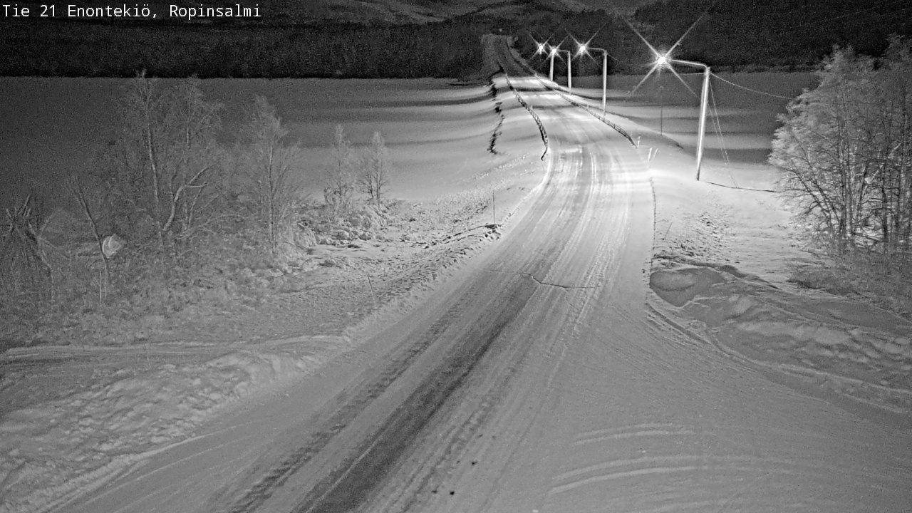 Kelikamerat Kuva Tie 21 Enontekiö, Ropinsalmi, Enontekiö, Lappi