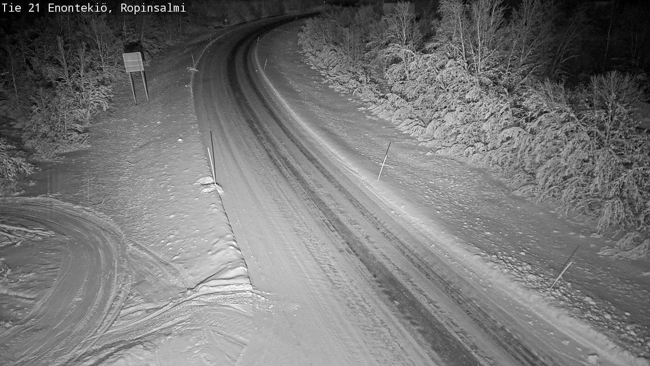 Kelikamerat Kuva Tie 21 Enontekiö, Ropinsalmi, Enontekiö, Lappi