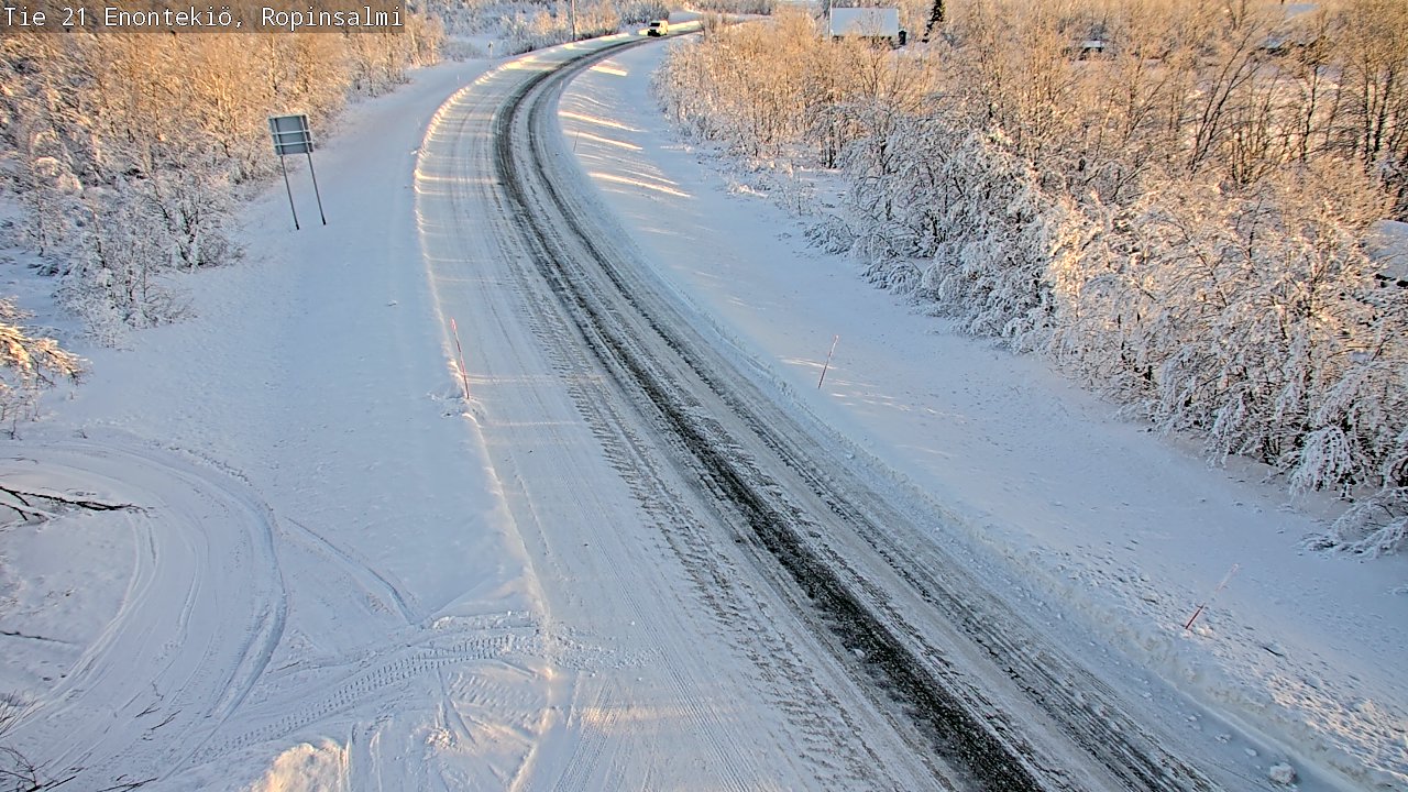 Kelikamerat Kuva Tie 21 Enontekiö, Ropinsalmi, Enontekiö, Lappi