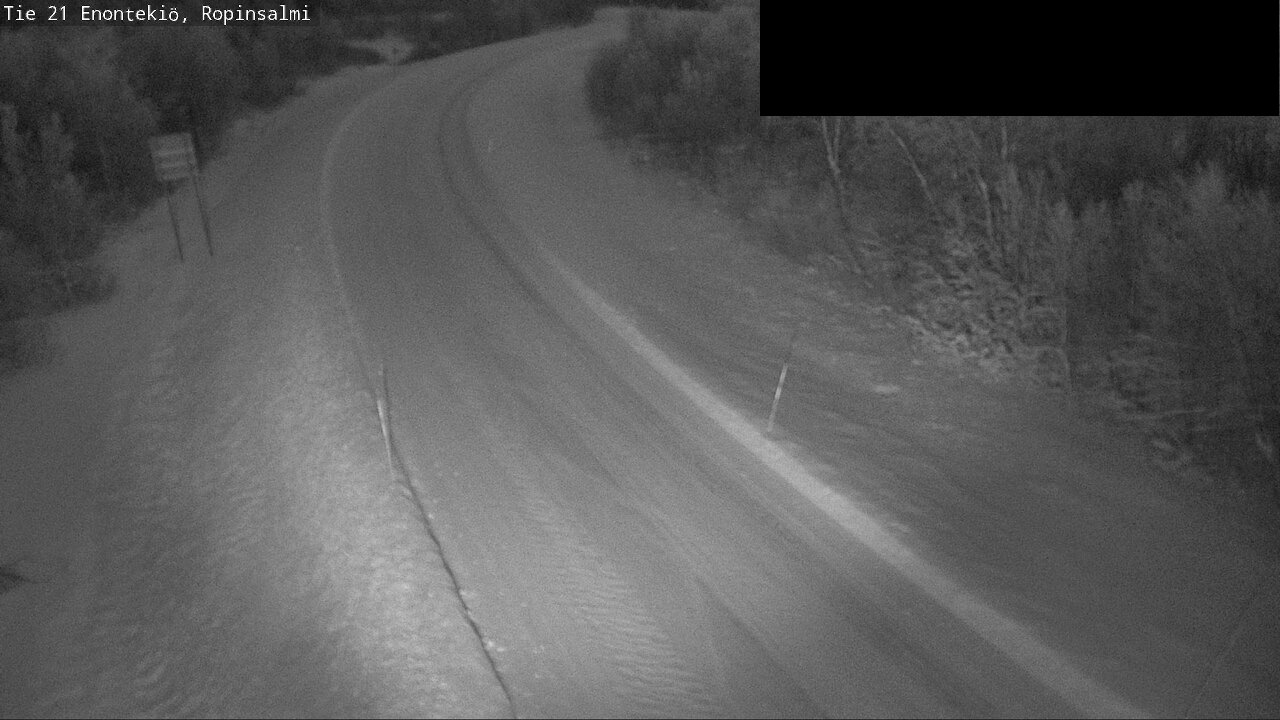 Weather Camera Image Väg 21 Enontekiö, Ropinsalmi, Enontekiö, Lappi