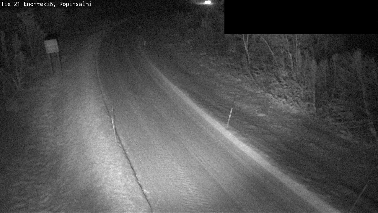 Weather Camera Image Väg 21 Enontekiö, Ropinsalmi, Enontekiö, Lappi