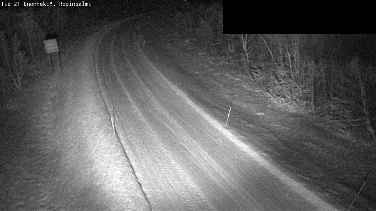 Weather Camera Image Väg 21 Enontekiö, Ropinsalmi, Enontekiö, Lappi