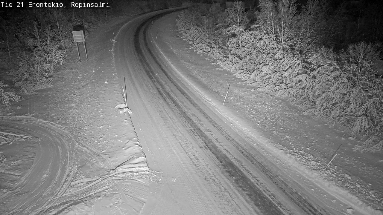 Kelikamerat Kuva Tie 21 Enontekiö, Ropinsalmi, Enontekiö, Lappi