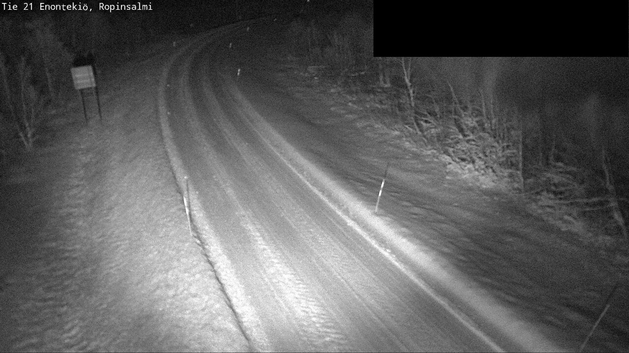 Weather Camera Image Väg 21 Enontekiö, Ropinsalmi, Enontekiö, Lappi