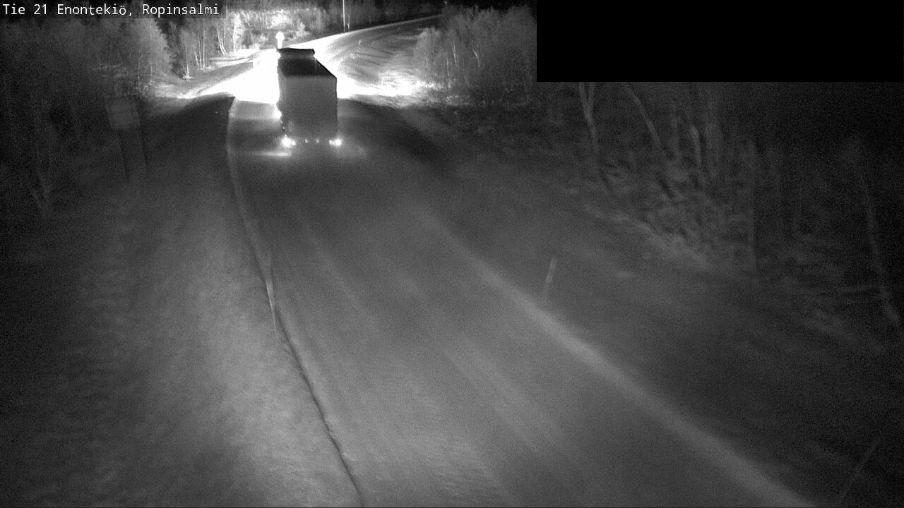 Weather Camera Image Väg 21 Enontekiö, Ropinsalmi, Enontekiö, Lappi