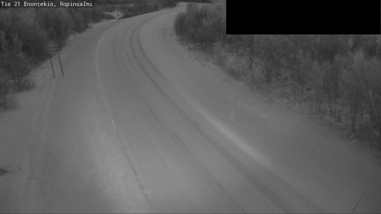 Weather Camera Image Väg 21 Enontekiö, Ropinsalmi, Enontekiö, Lappi