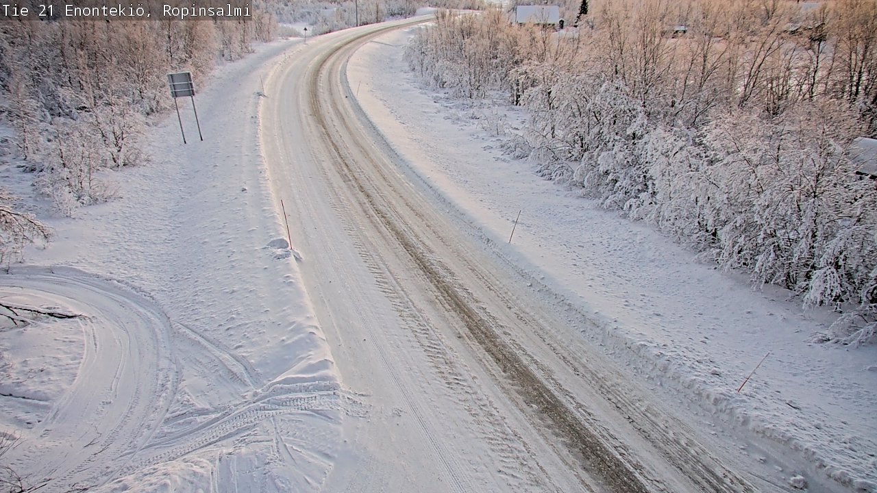 Kelikamerat Kuva Tie 21 Enontekiö, Ropinsalmi, Enontekiö, Lappi