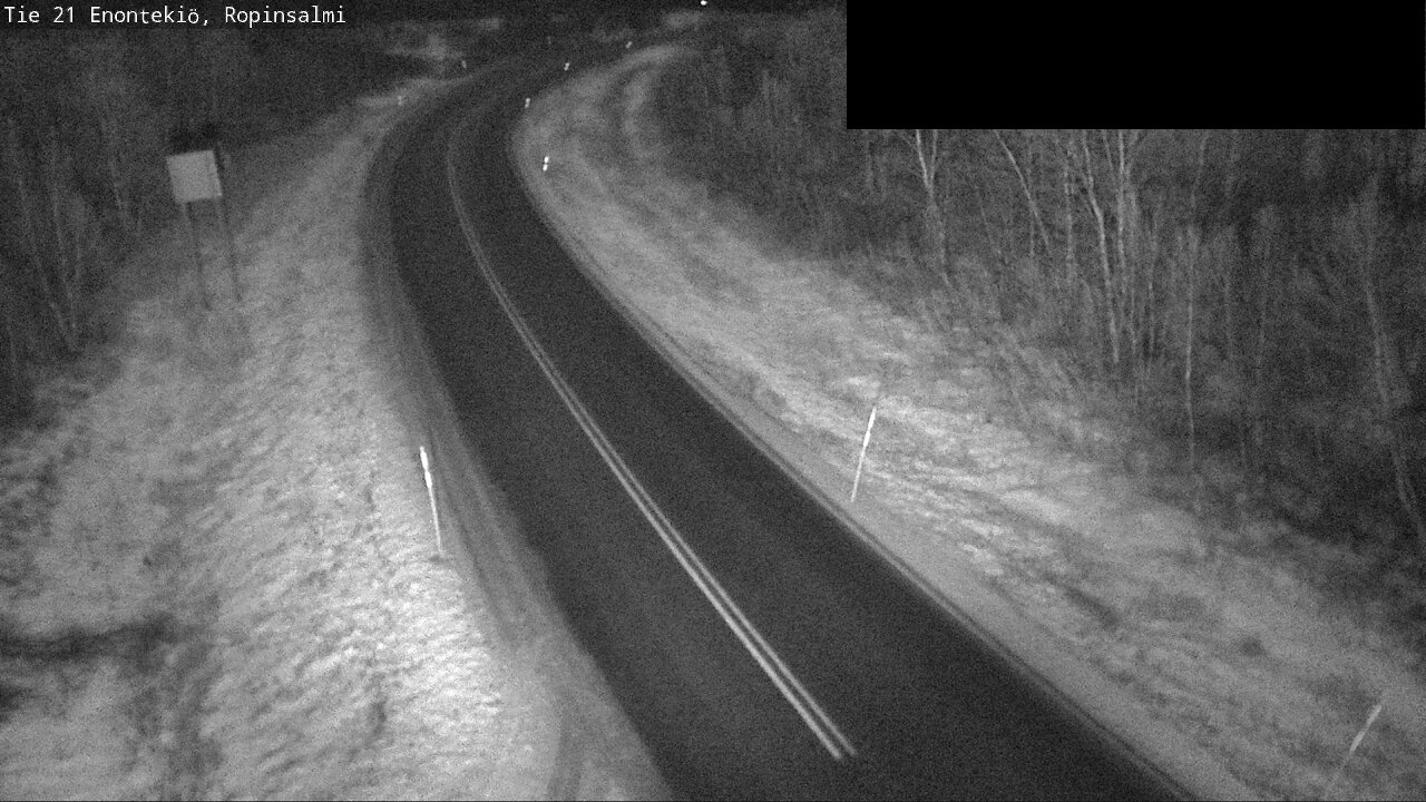 Weather Camera Image Väg 21 Enontekiö, Ropinsalmi, Enontekiö, Lappi