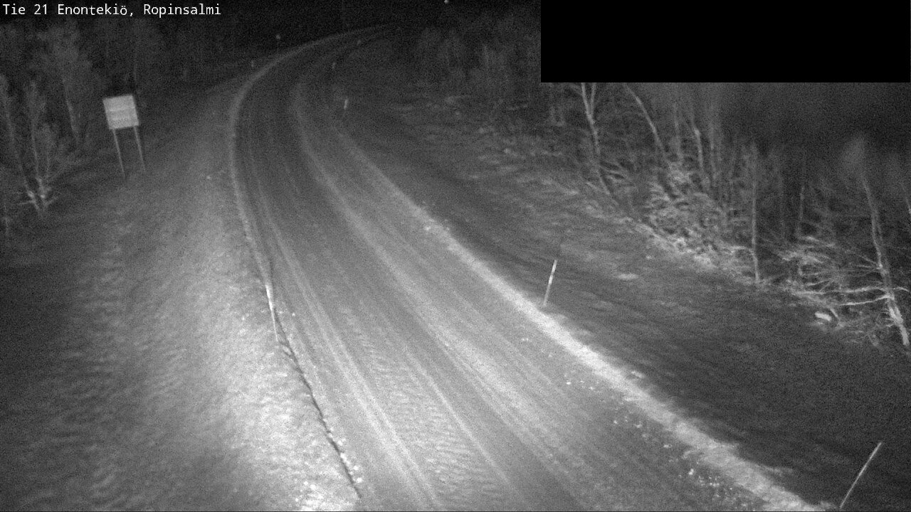 Weather Camera Image Väg 21 Enontekiö, Ropinsalmi, Enontekiö, Lappi