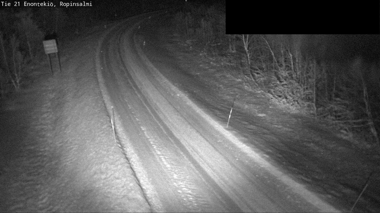 Weather Camera Image Väg 21 Enontekiö, Ropinsalmi, Enontekiö, Lappi