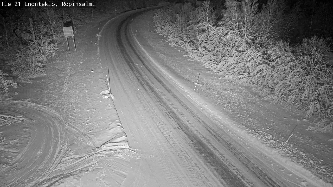 Kelikamerat Kuva Tie 21 Enontekiö, Ropinsalmi, Enontekiö, Lappi