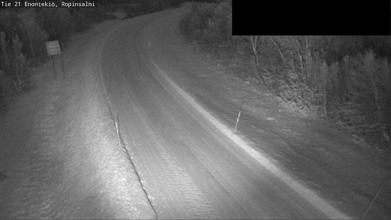 Weather Camera Image Väg 21 Enontekiö, Ropinsalmi, Enontekiö, Lappi