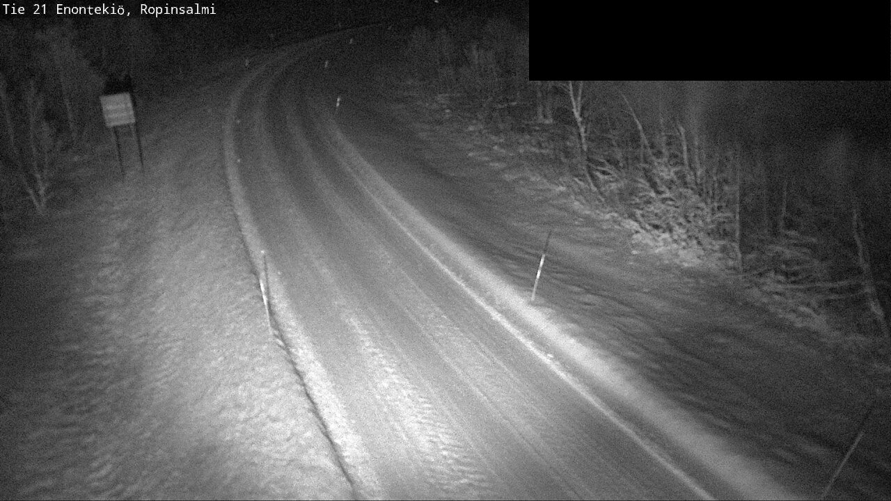 Weather Camera Image Väg 21 Enontekiö, Ropinsalmi, Enontekiö, Lappi