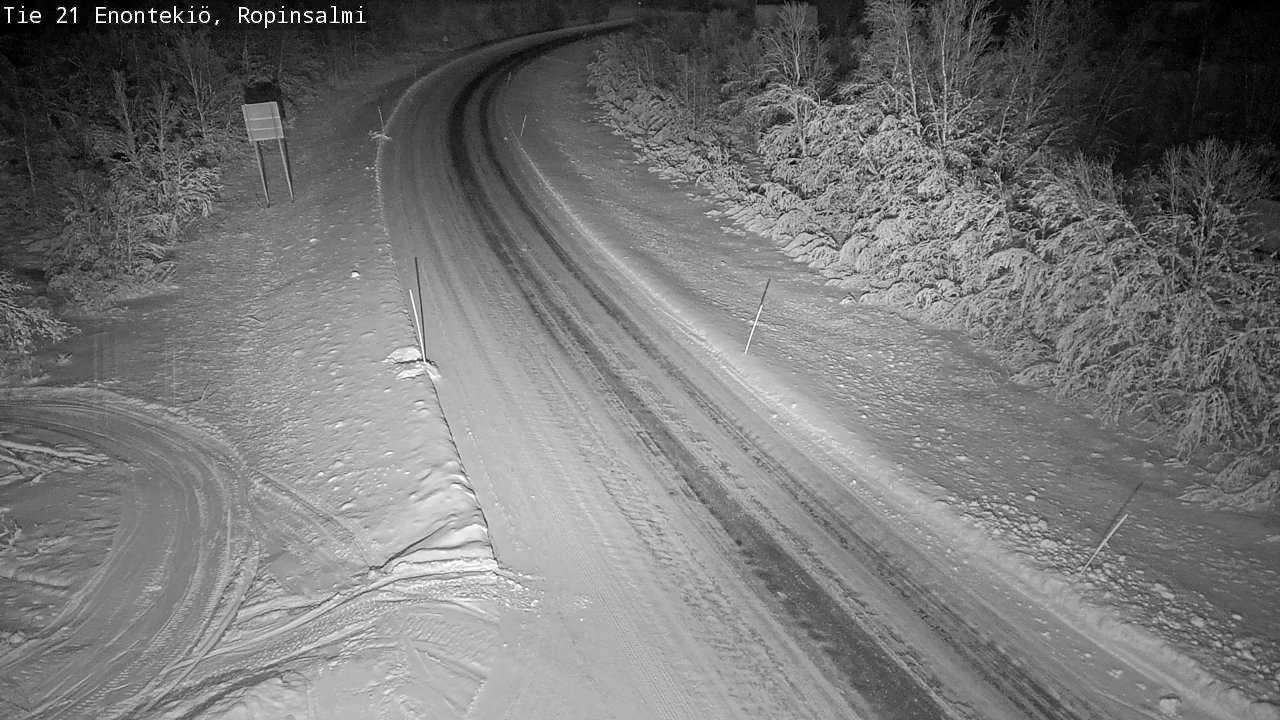 Kelikamerat Kuva Tie 21 Enontekiö, Ropinsalmi, Enontekiö, Lappi