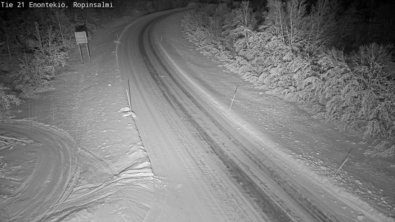 Kelikamerat Kuva Tie 21 Enontekiö, Ropinsalmi, Enontekiö, Lappi