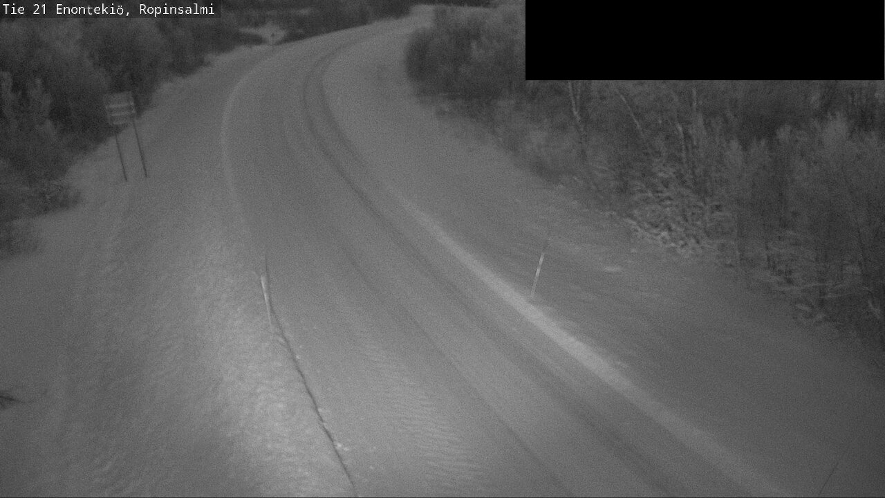Weather Camera Image Väg 21 Enontekiö, Ropinsalmi, Enontekiö, Lappi