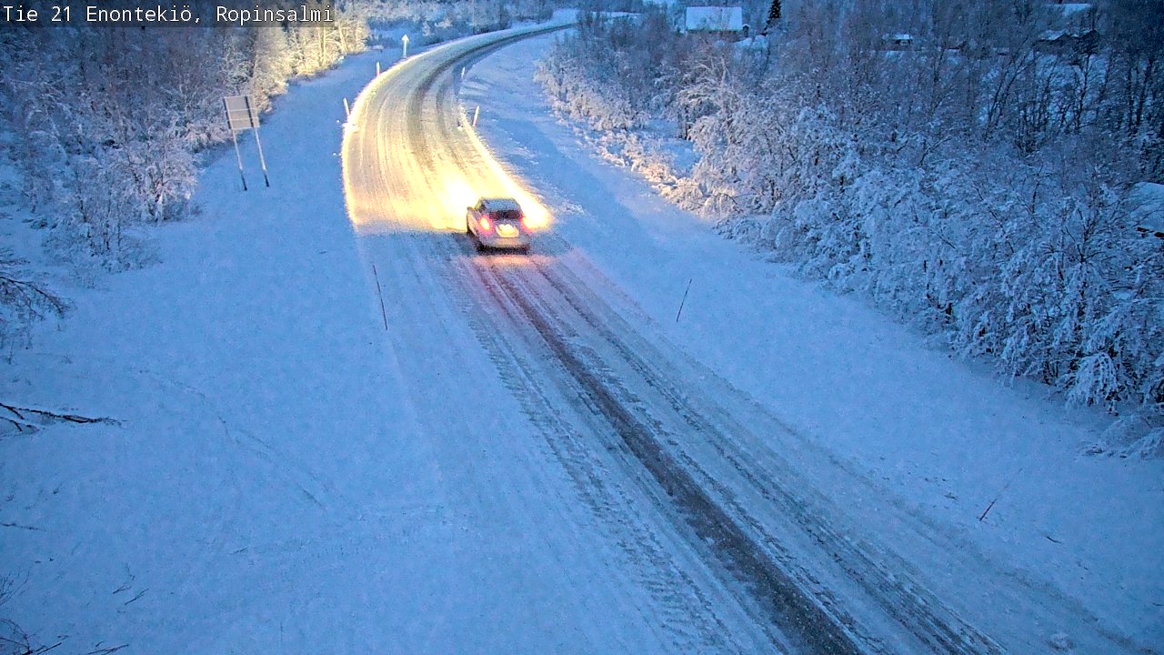 Kelikamerat Kuva Tie 21 Enontekiö, Ropinsalmi, Enontekiö, Lappi