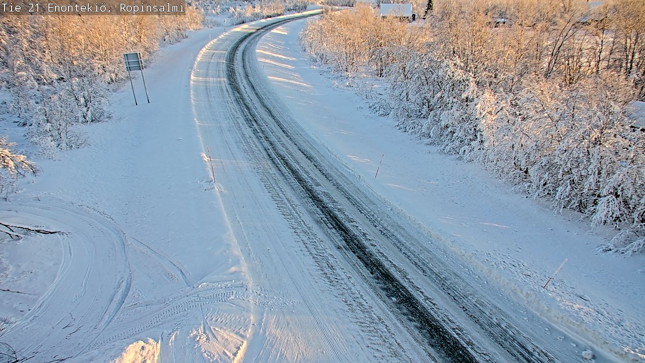 Kelikamerat Kuva Tie 21 Enontekiö, Ropinsalmi, Enontekiö, Lappi