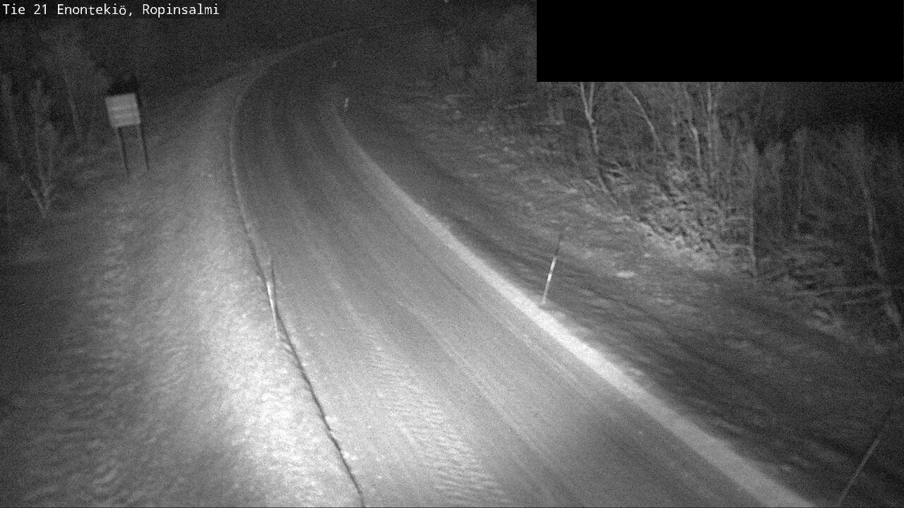 Weather Camera Image Väg 21 Enontekiö, Ropinsalmi, Enontekiö, Lappi