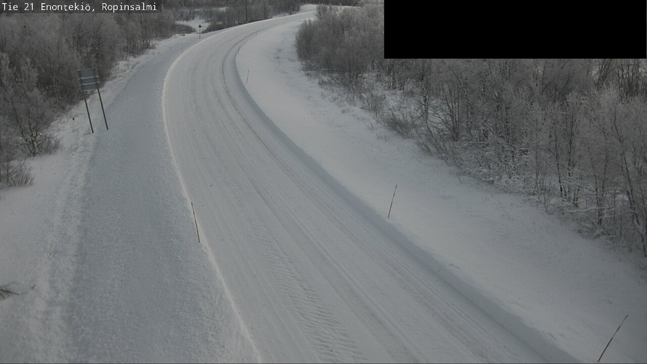 Weather Camera Image Väg 21 Enontekiö, Ropinsalmi, Enontekiö, Lappi