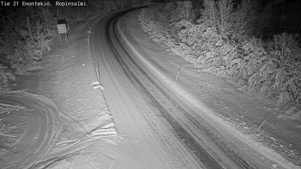 Kelikamerat Kuva Tie 21 Enontekiö, Ropinsalmi, Enontekiö, Lappi