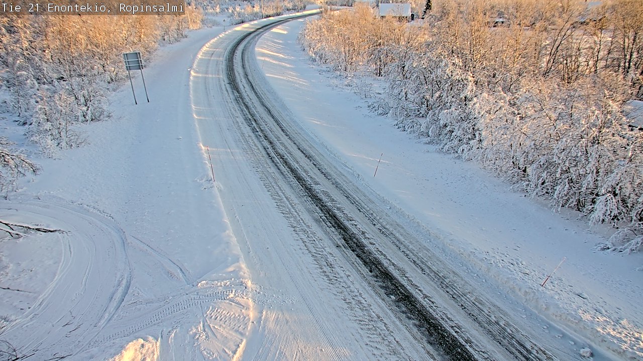 Kelikamerat Kuva Tie 21 Enontekiö, Ropinsalmi, Enontekiö, Lappi