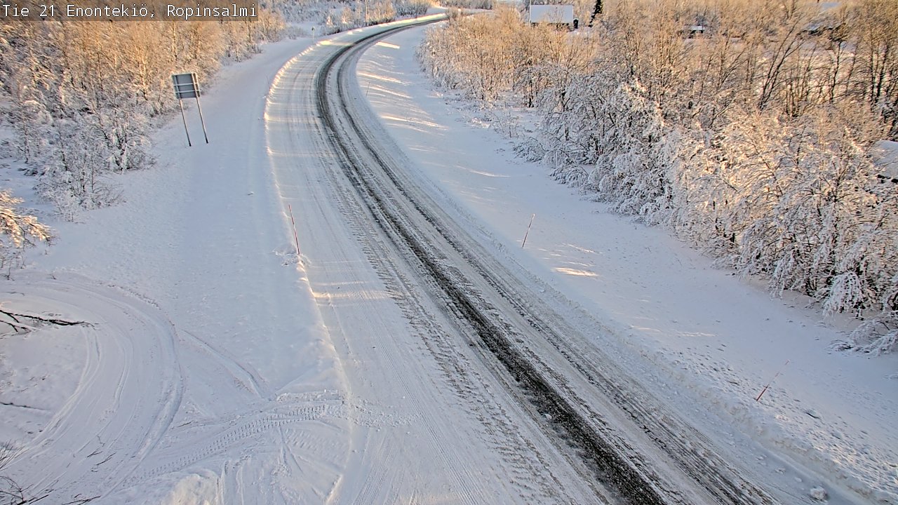 Kelikamerat Kuva Tie 21 Enontekiö, Ropinsalmi, Enontekiö, Lappi