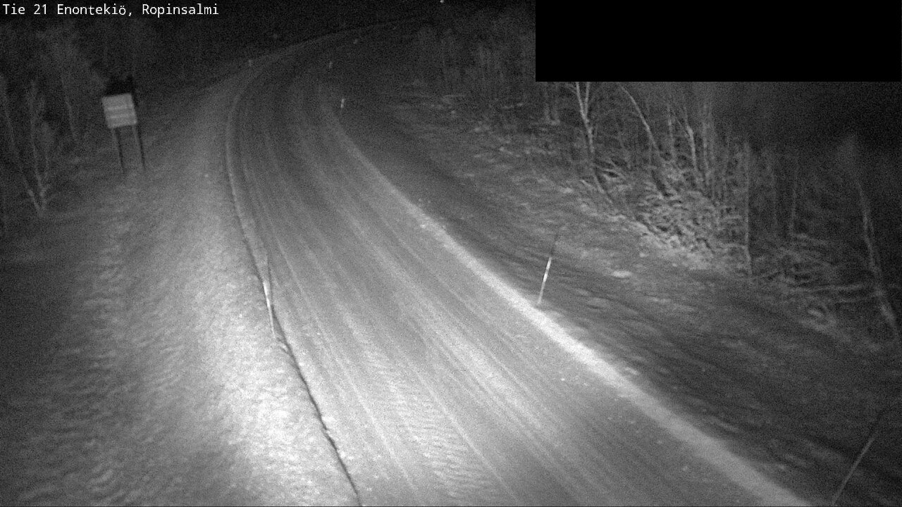 Weather Camera Image Väg 21 Enontekiö, Ropinsalmi, Enontekiö, Lappi