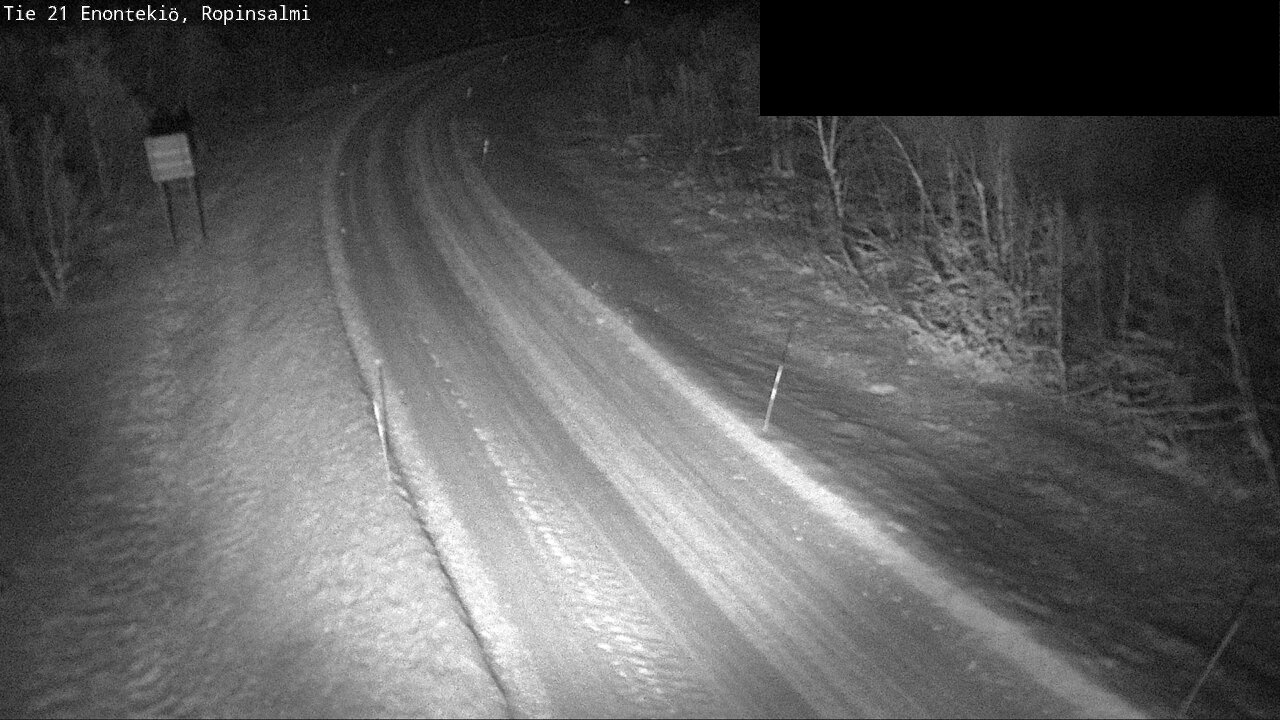 Weather Camera Image Väg 21 Enontekiö, Ropinsalmi, Enontekiö, Lappi