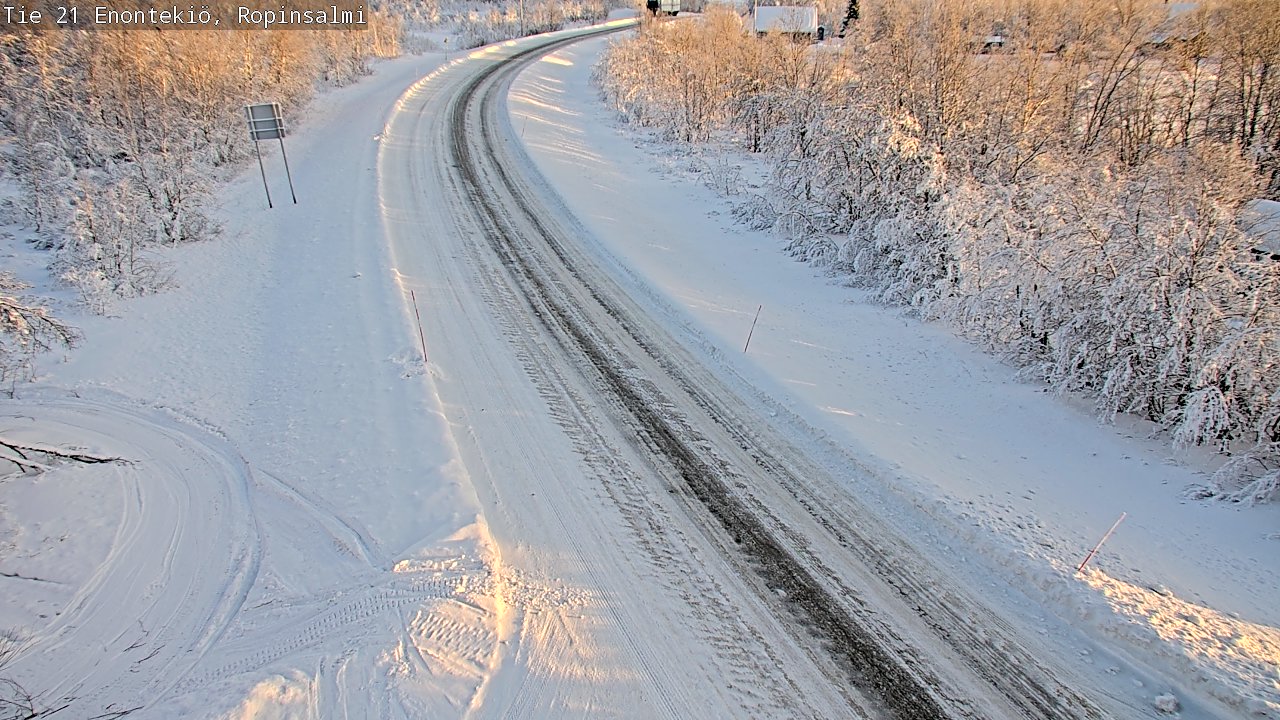 Kelikamerat Kuva Tie 21 Enontekiö, Ropinsalmi, Enontekiö, Lappi
